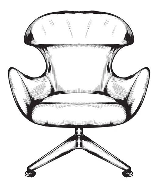 Sillón barroco rico Vector. Muebles de estilo retro. Diseños vintage — Archivo Imágenes Vectoriales