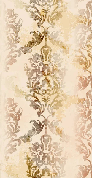 Baroque ornament Vector. Luxury watercolor trendy texture. Vintage retro old styles — Stock Vector