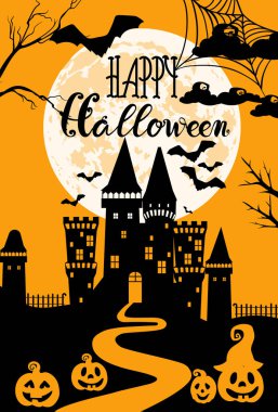 Siyah süslerle mutlu cadılar bayramı