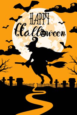 Siyah süslerle mutlu cadılar bayramı