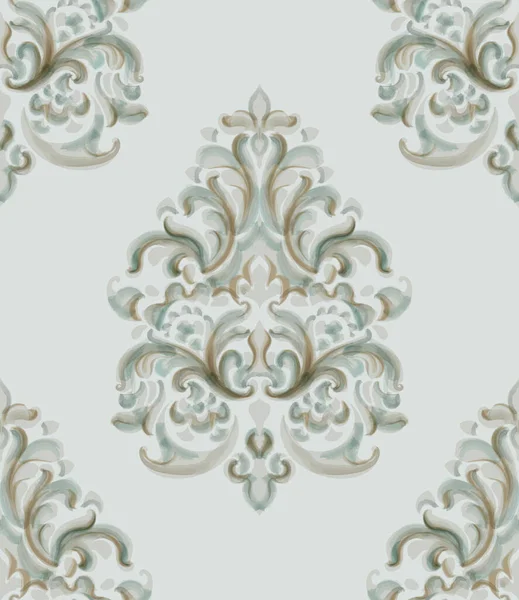Rococo textuur patroon — Stockvector