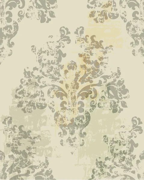 Décoration vintage. Texture de fond de luxe. Décorations florales — Image vectorielle