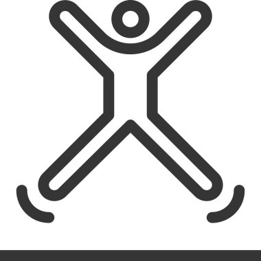 Mutlu, kalın çizgi sopa rakam simgesi. Resimde vektör, düzenlenebilir kontur, 48 x 48 piksel mükemmel var. Hassas ve kalite için göz ile hazırlanmış.