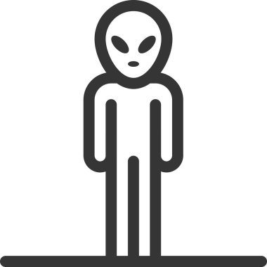 Yabancılaşmış, kalın satır sopa rakam simgesi. Resimde vektör, düzenlenebilir kontur, 48 x 48 piksel mükemmel var. Hassas ve kalite için göz ile hazırlanmış.