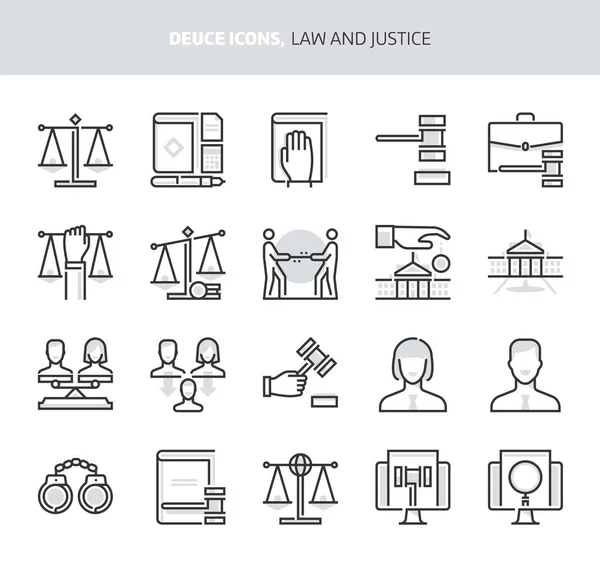 Jog Igazságosság Kettes Ikonok Illusztrációk Állnak Vektor Két Szín Pixel — Stock Vector