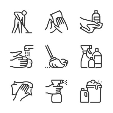 Corona virüsü, kalın çizgi simgeleri. Çizimler bir vektör, düzenlenebilir felç, 48x48 piksel mükemmel dosyalar. Hassasiyet ve kalite için gözlerle işlenmiş..