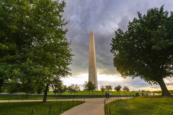 Washington Washington Monument Sunset — Stockfoto