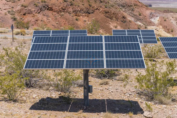 solar panel on sunny day.