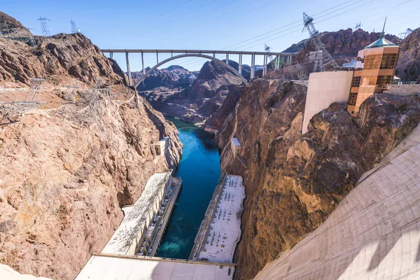 Hoover Dam Sunny Day Nevada Usa — Stock Photo, Image