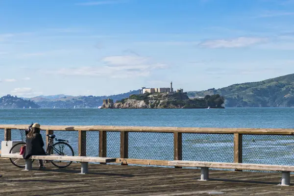 Alcatraz São Francisco Usa 2016 Ilha Alcatraz Dia Ensolarado Temporada — Fotografia de Stock