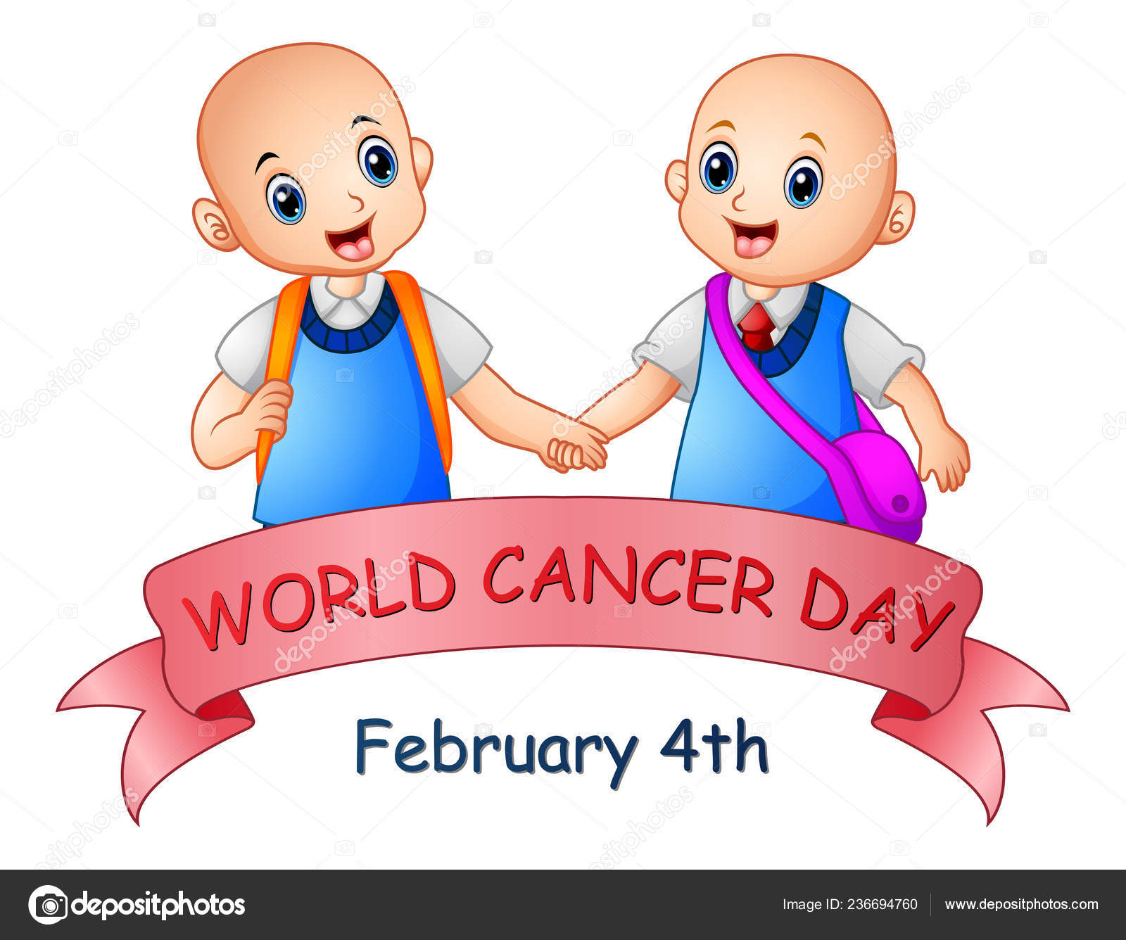 February World Cancer Day Poster Vector Image By C Dualoro Vector Stock
