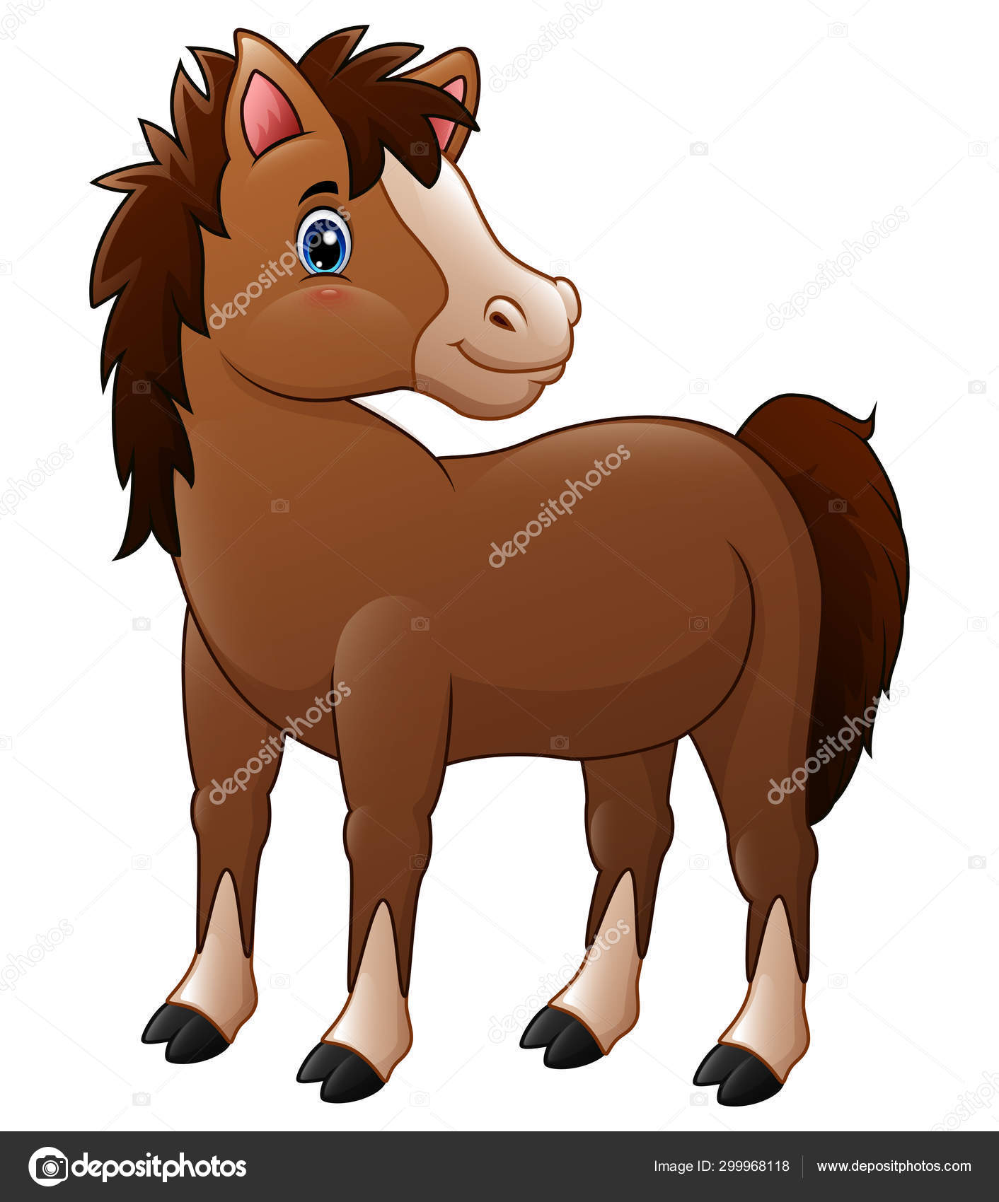 Cute Brown Baby Horse Stock Vector Image by ©dualoro #299968118 Cute Brown Baby Horse Stock Vector Image by ©dualoro #299968118