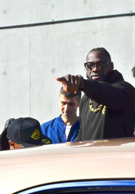 Londra, Bt merkezi Amerika Birleşik Devletleri-10/01/2018 Deontay Wilder vs Tyson Fury tanıtım turu spor