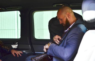 Londra, Bt merkezi Amerika Birleşik Devletleri-10/01/2018 Deontay Wilder vs Tyson Fury tanıtım turu spor