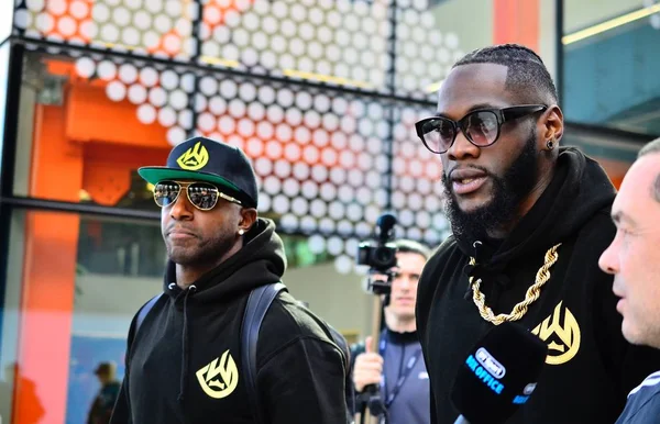 London Sport Hauptquartier United Kingdom 2018 Deontay Wilder Tyson Furiy — Stockfoto