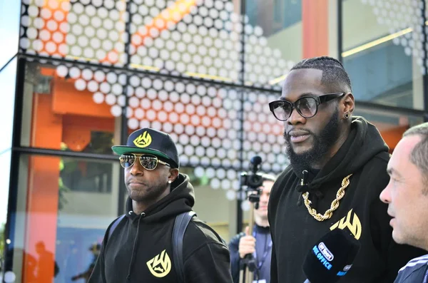 London Sport Hauptquartier United Kingdom 2018 Deontay Wilder Tyson Furiy — Stockfoto