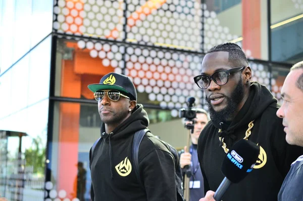 London Sport Hauptquartier United Kingdom 2018 Deontay Wilder Tyson Furiy — Stockfoto