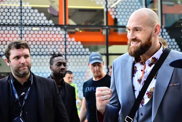 Londra, Bt merkezi Amerika Birleşik Devletleri-10/01/2018 Deontay Wilder vs Tyson Fury tanıtım turu spor