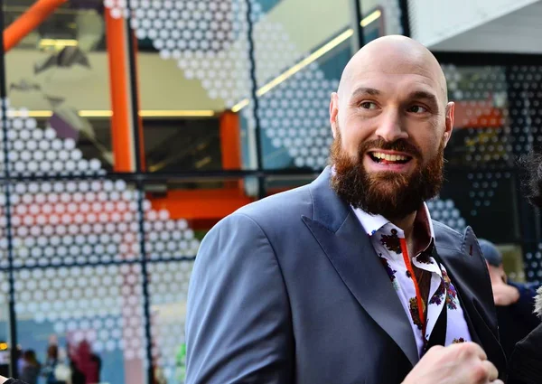 Londra, Bt merkezi Amerika Birleşik Devletleri-10/01/2018 Deontay Wilder vs Tyson Fury tanıtım turu spor