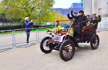 London, Hyde park/İngiltere, Vintage araba Londra Brighton Veteran araç çalıştırmak, 11,4,2018 için