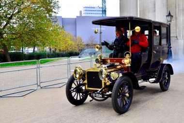 London, Hyde park/İngiltere, Vintage araba Londra Brighton Veteran araç çalıştırmak, 11,4,2018 için