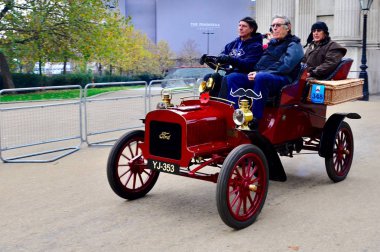 London, Hyde park/İngiltere, Vintage araba Londra Brighton Veteran araç çalıştırmak, 11,4,2018 için