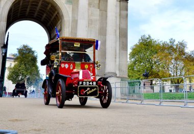 London, Hyde park/İngiltere, Vintage araba Londra Brighton Veteran araç çalıştırmak, 11,4,2018 için