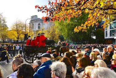 London, Büyük Britanya, 10 Kasım 2018:, City of London Lordmayor gösterisinde 