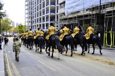London, Büyük Britanya, 10 Kasım 2018:, City of London Lordmayor gösterisinde 
