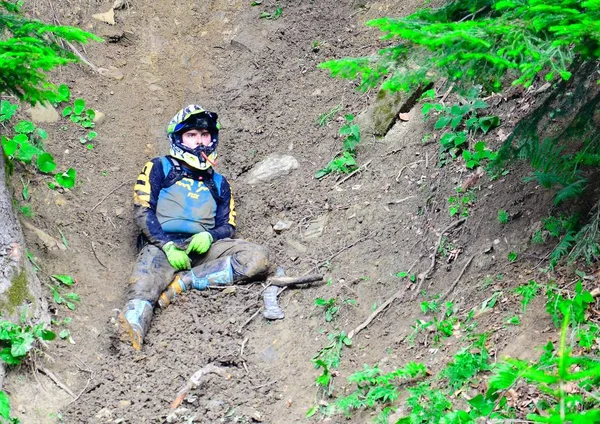 Bili Oslavy Ivano Frankivsk Ukraina 2019 Karpaterna Kopp Hårt Enduro — Stockfoto