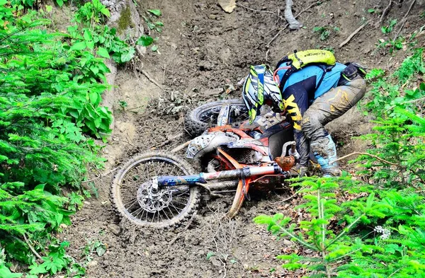 Bili Oslavy Ivano Frankivsk Oekraïne 2019 Karpaten Kopje Harde Enduro — Stockfoto