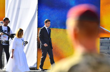 Bağımsızlık Günü, Kiev, Ukrayna -24.08.2019. Kiev, Ukrayna merkezinde Bağımsızlık Meydanı'nda Bağımsızlık Günü 28 yıldönümü kutlamaları 