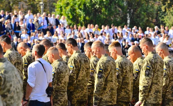 Bağımsızlık Günü Kiev Ukrayna 2019 Kiev Ukrayna Merkezinde Bağımsızlık Meydanı — Stok fotoğraf