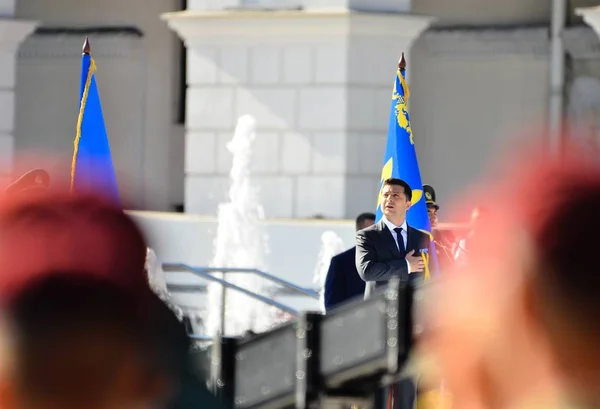 Bağımsızlık Günü Kiev Ukrayna 2019 Kiev Ukrayna Merkezinde Bağımsızlık Meydanı — Stok fotoğraf