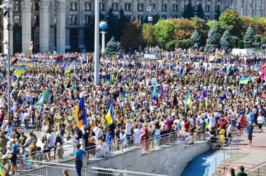 Kiev/Ukrayna,Bağımsızlık Günü,08.24.2019-Bağımsızlık Günü'nün 28. 