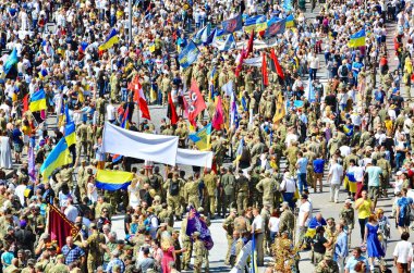 Kiev/Ukrayna,Bağımsızlık Günü,08.24.2019-Bağımsızlık Günü'nün 28. 