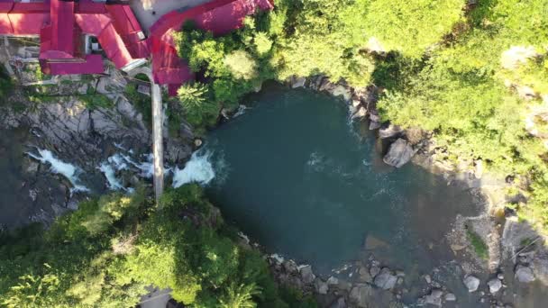 Карпатский Водопад Водопад Каскад Природа — стоковое видео