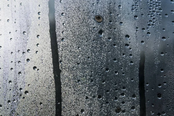 Wassertropfen Auf Einem Fenster Als Hintergrund — Stockfoto