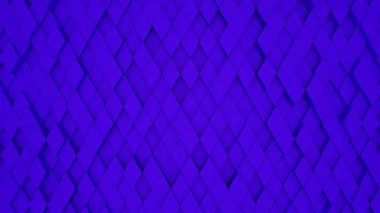 Soyut mor modern mimari. Duvarında mor eşkenar dörtgen olan 3D arkaplan..