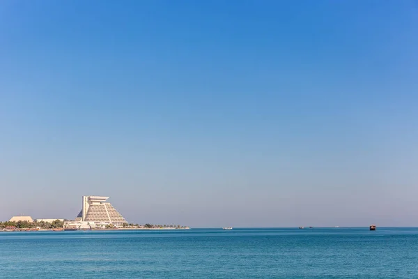 Doha Qatar Januar 2018 Die Skyline Der Westbucht Einem Wunderschönen — Stockfoto