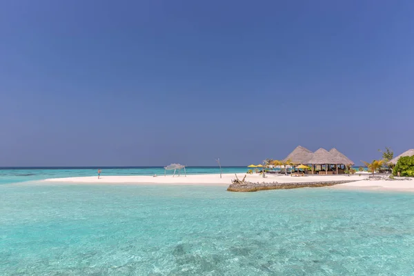 Turistler Zevk Bir Balayı Senaryo Beyaz Kum Karayip Sular Bir — Stok fotoğraf