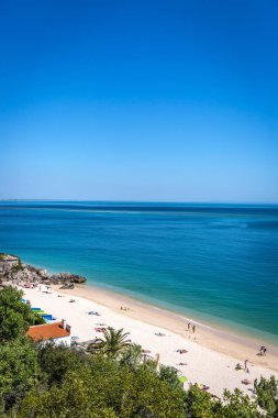 Galapinhos Beach Arrabida Milli Parkı'nda Portekiz güzel gün