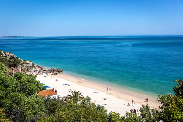 Hermoso Día Playa Galapinhos Parque Nacional Arrabida Portugal — Foto de Stock