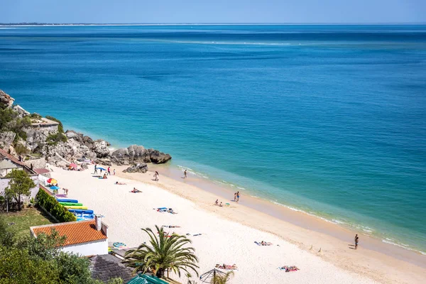 Hermoso Día Playa Galapinhos Parque Nacional Arrabida Portugal — Foto de Stock