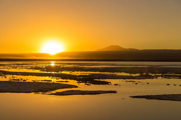 Orange Sunset Atacama Desert — Stock Photo, Image