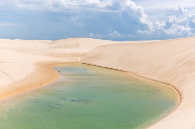 Şaşırtıcı senaryo itibariyle Lencois Maranhenses Milli yıllık olarak 60.000 ziyaretçi aldığı Parkı,