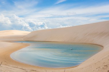 Şaşırtıcı senaryo itibariyle Lencois Maranhenses Milli yıllık olarak 60.000 ziyaretçi aldığı Parkı,