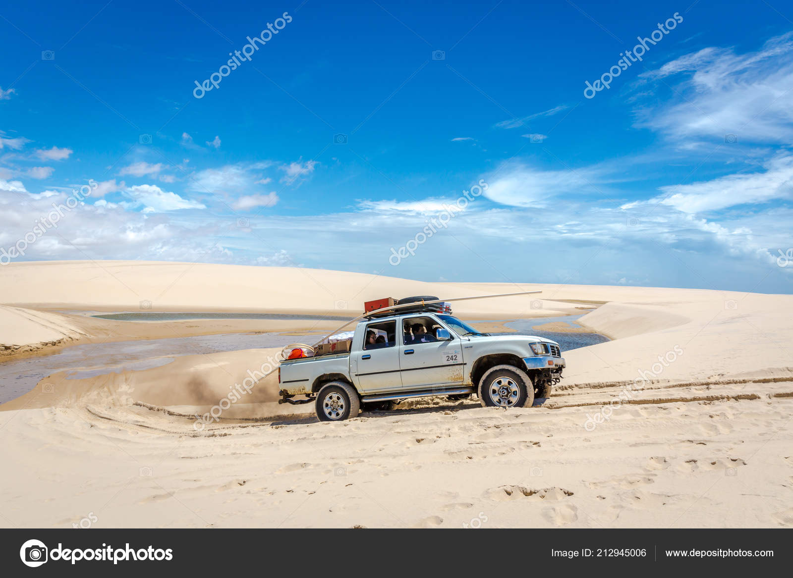 Lencois Maranhenses Brasil Maio 2018 Grupo Pessoas 4x4
