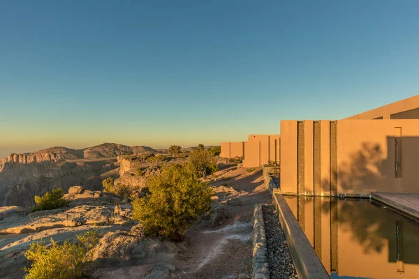 Jabal Oman Jan 2018 Beskåda Canions Från Ett Hotellrum Oman — Stockfoto