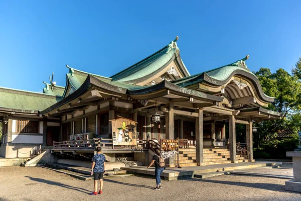 Осака Японія Вересня 2018 Турист Буддійський Храм Осаці Японія День — стокове фото